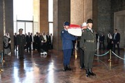 President Mr. Sheikh Meshal El Ahmed El Cabir El Sabah - Anıtkabir visit photograph 1