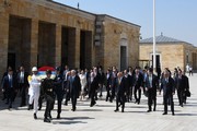 Kazakistan Cumhuriyeti Cumhurbaşkanı Kassym-Jomart TOKAYEV - Anıtkabir ziyareti fotoğraf 4