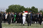 Gabon Cumhurbaşkanı Brice Clotaire NGUEMA - Anıtkabir ziyareti fotoğraf 2