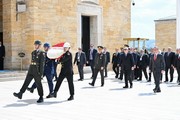 Abdelmadjid Tebboune, the President of Algeria - Anıtkabir visit photograph 3