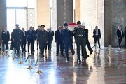 Abdelmadjid Tebboune, the President of Algeria - Anıtkabir visit photograph 5