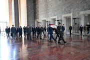 Abdelmadjid Tebboune, the President of Algeria - Anıtkabir visit photograph 6