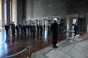 Abdelmadjid Tebboune, the President of Algeria - Anıtkabir visit photograph 8
